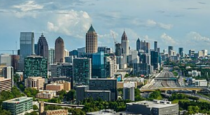 Photo of an Atlanta, Georgia, skyline.