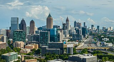 Photo of an Atlanta, Georgia, skyline.